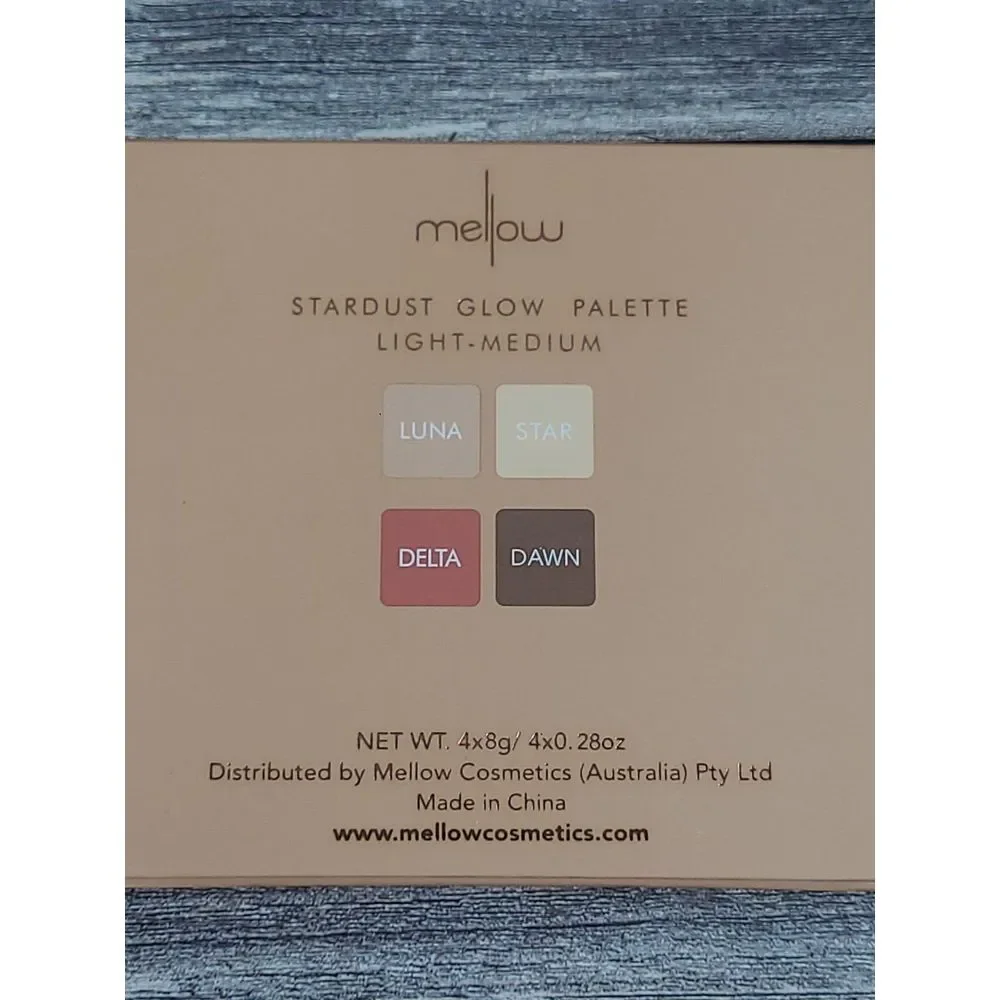 Mellow Cosmetics - Stardust Glow Palette - Light to Medium NIB ‎ Qty Discount